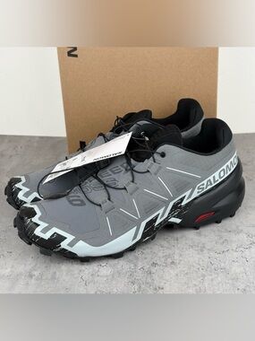 Mens Salomon Speedcross 6 Shoes Size 12 Gray Trail Running New In Box